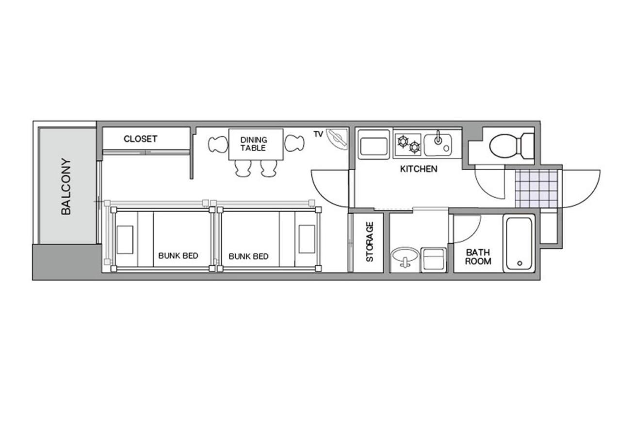 Chiyo Apartment Fukuoka  Kültér fotó
